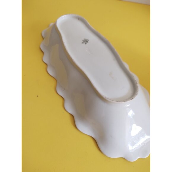 Antique M&Z Austria Vegetable Serving Dish 11 3/4" x 5" 1920's - Picture 9 of 13